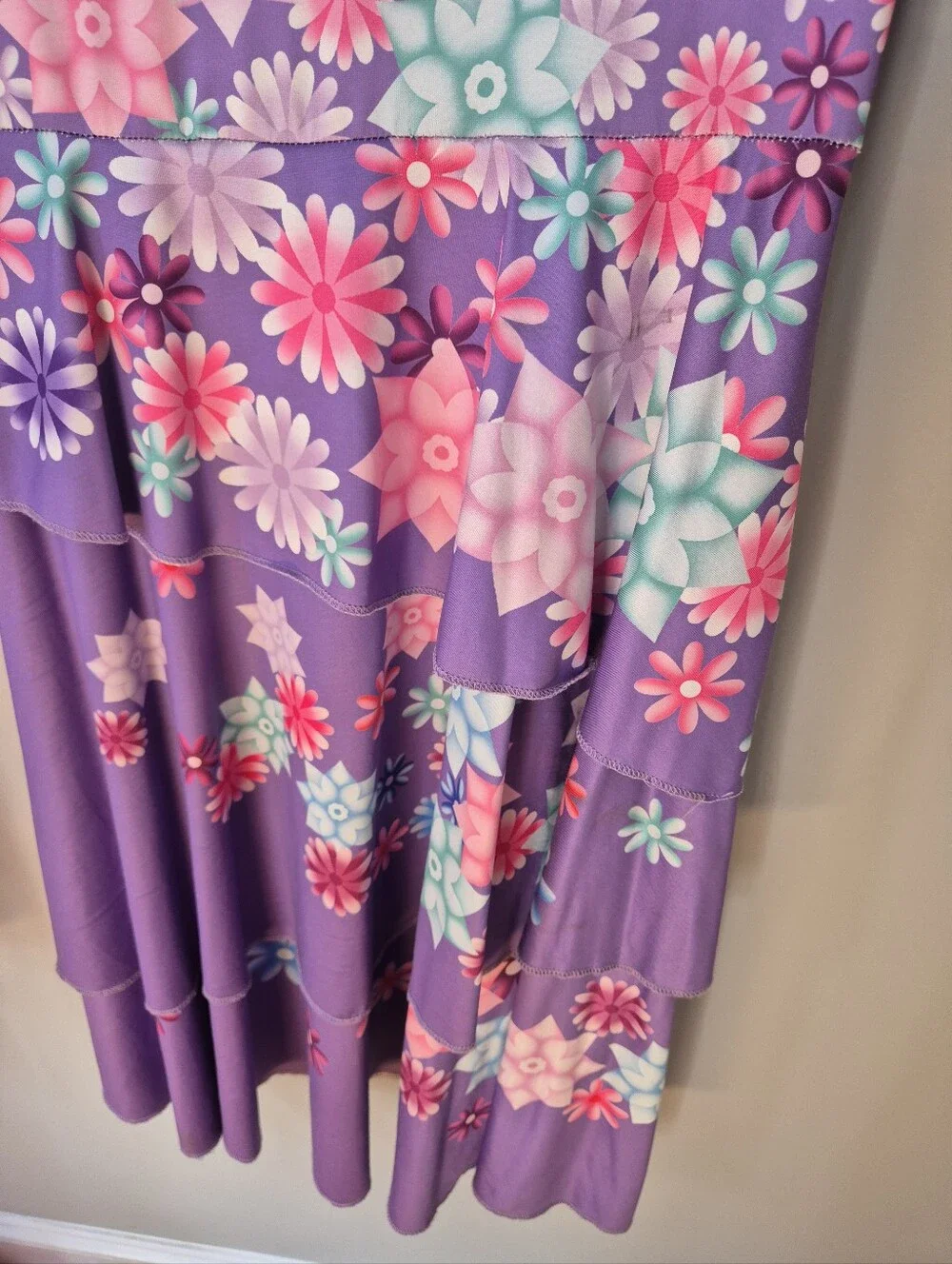 Disney Encanto Isabela Costume Dress Size 130 (US 7/8) - Excellent Condition